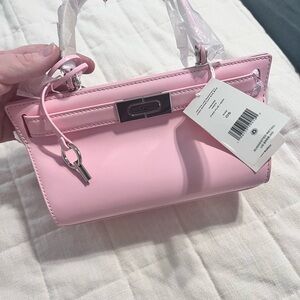 Tory Burch petite lee radziwill high shine cat eye bag- pink plié